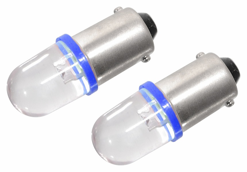 Žárovka 1LED 12V Ba9s modrá 2ks