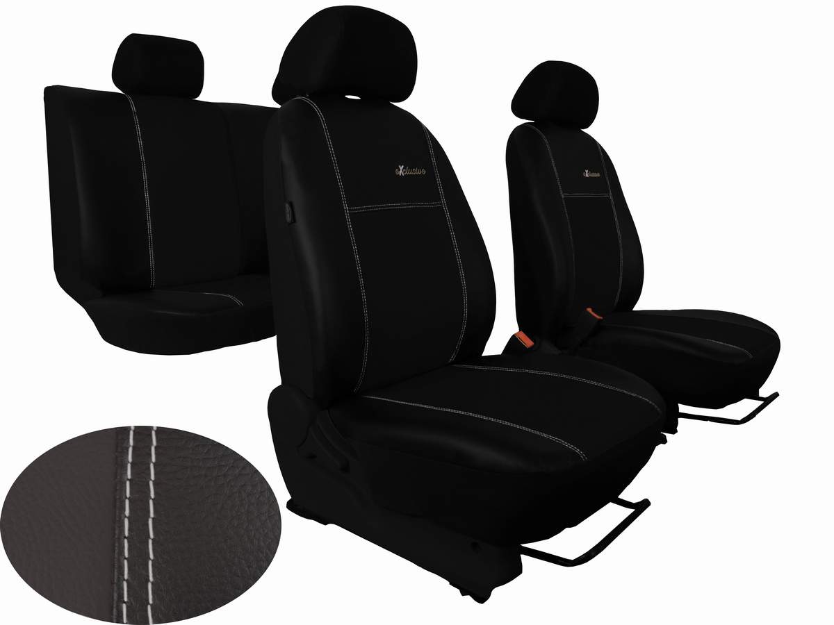 Autopotahy VW TIGUAN II COMFORTLINE, ALLSPACE, od r. v. 2016, EXCLUSIVE kůže černé