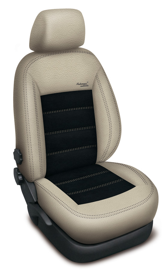 Autopotahy ŠKODA KODIAQ, 5 MÍST, AUTHENTIC VELVET, béžovo černé