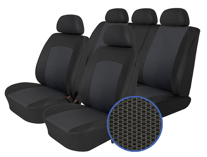 Autopotahy SEAT IBIZA IV, DĚLENÁ, od r. 2008-2017, Dynamic grafit
