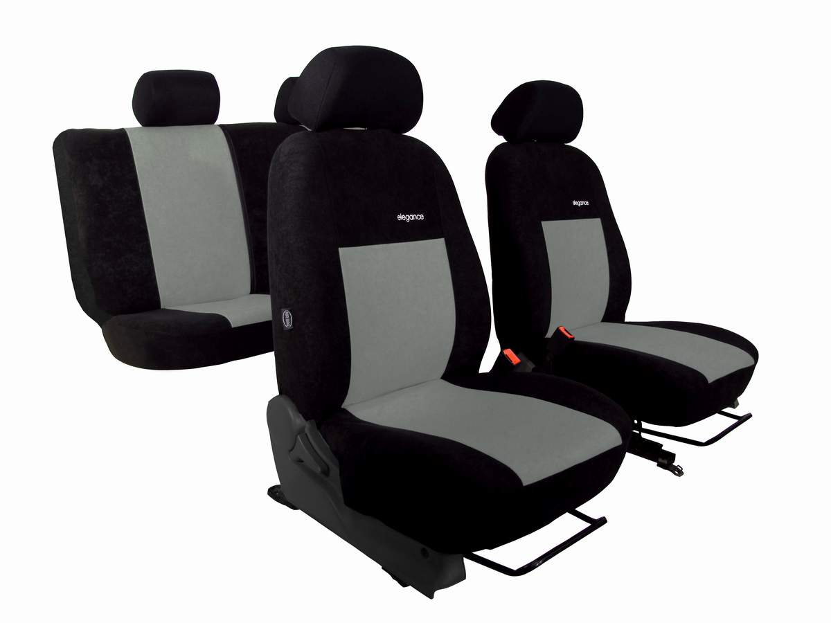 Autopotahy Škoda Octavia I,dělená, bez zadní loketní opěrky, ELEGANCE ALCANTARA černošedé