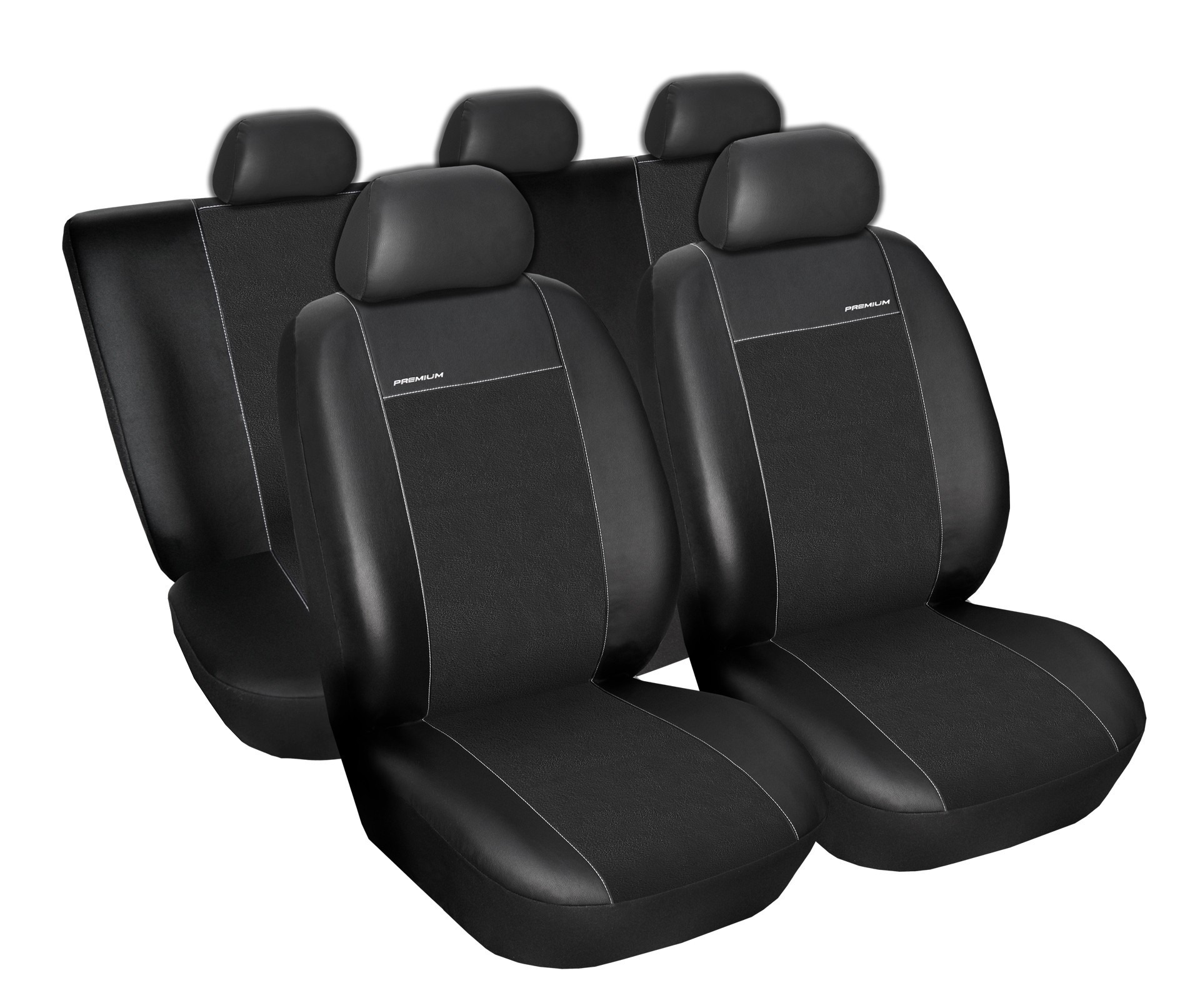 Autopotahy Renault CLIO III, od r. 2005-2012, Eco kůže + alcantara černé