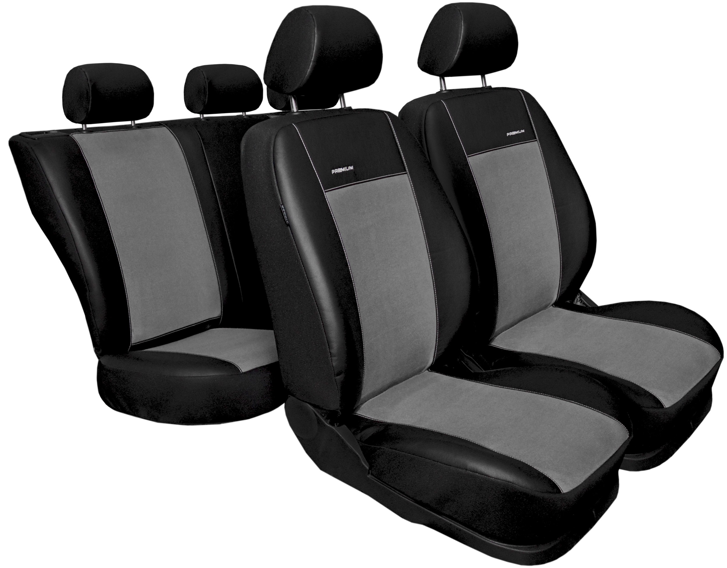 Autopotahy Toyota Corolla XI, sedan, od r.2013-2019, Eco kůže + alcantara šedé