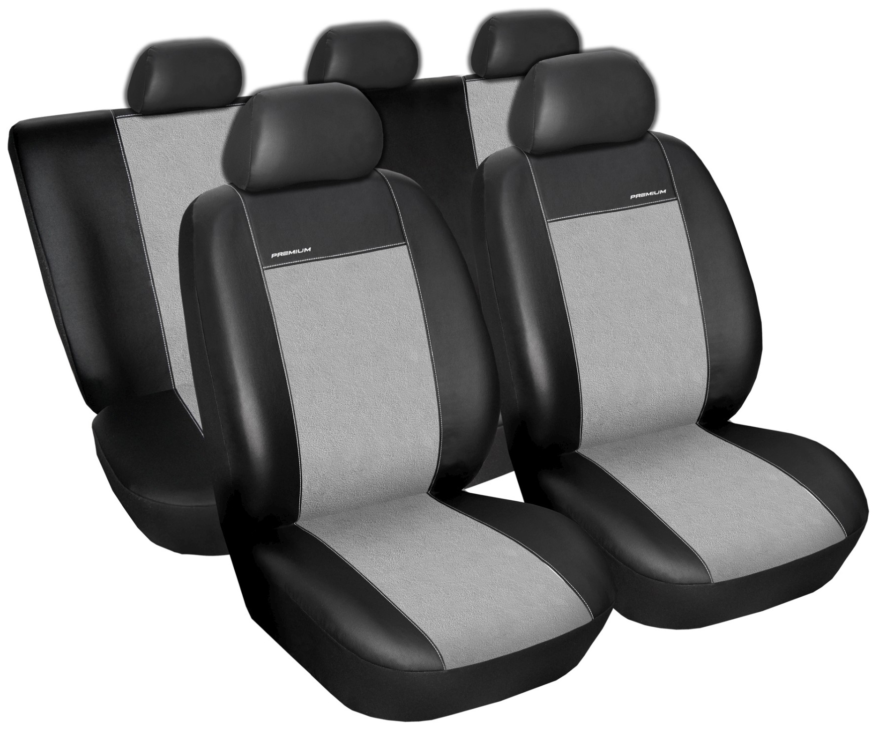 Autopotahy Seat IBIZA III SPORT, od r. 2002-2008, Eco kůže + alcantara šedé
