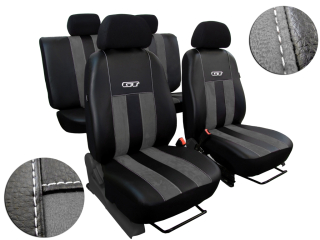 Autopotahy HYUNDAI i20 II, od r. v. 2014-2020, GT kůže a alcantara šedé