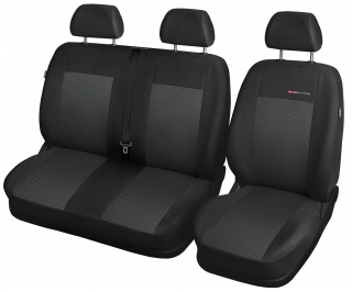 Autopotahy VOLKSWAGEN T6 TRANSPORTER, MULTIVAN, 3 místa, od r. 2015-2022, černé
