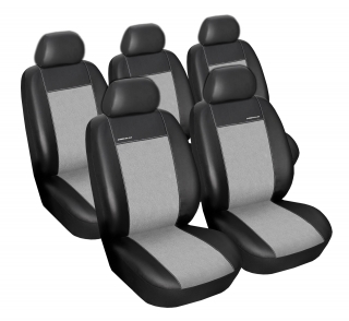 Autopotahy Ford C MAX, od r. 2003-2010, 5míst, Eco kůže + alcantara šedé
